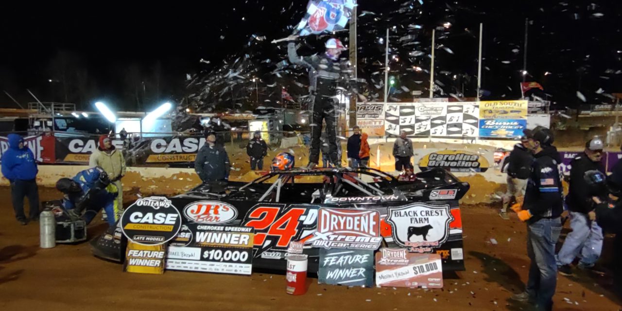 Michael Brown Gets First World of Outlaws Late Models win at Cherokee Speedway; Ross Bailes Wins Drydene Xtreme DIRTcar Championship